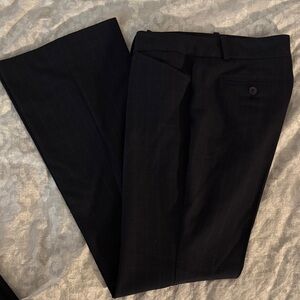 Classic Dark Blue Plaid Dress Pants